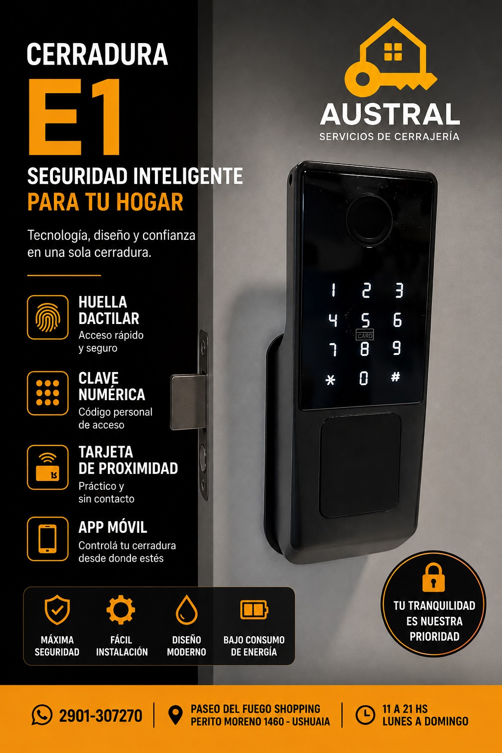 Cerradura inteligente E1
