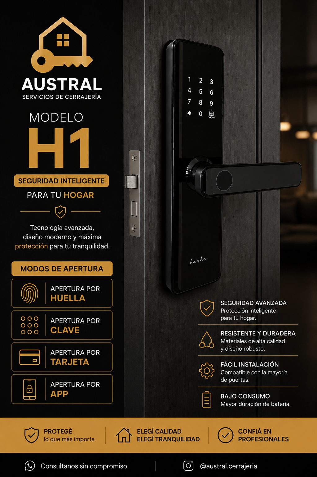 Cerradura inteligente H1