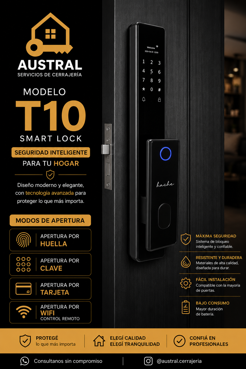 Cerradura T10 Smart Lock